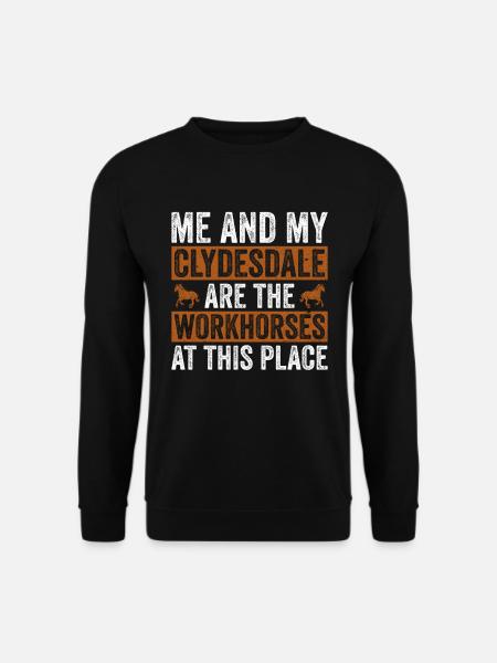 Clydesdale Und Zugpferdeliebhaber - Unisex Pullover - Schwarz
