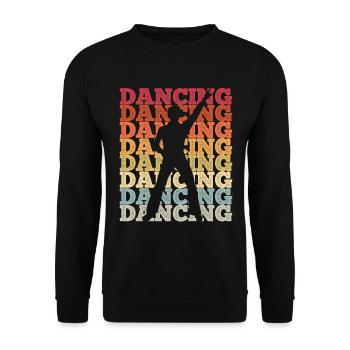 Breakdancing Tanzen für Tänzer - Unisex Pullover - Schwarz - Vorne - Alina (178cm) & Michal (187cm)