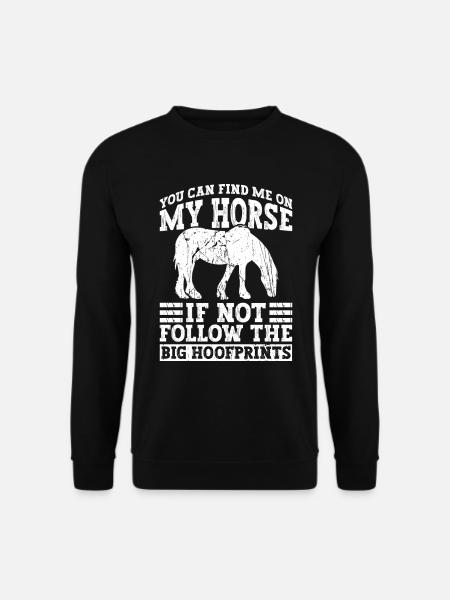 Clydesdale Reiter Zugpferd - Unisex Sweatshirt - black