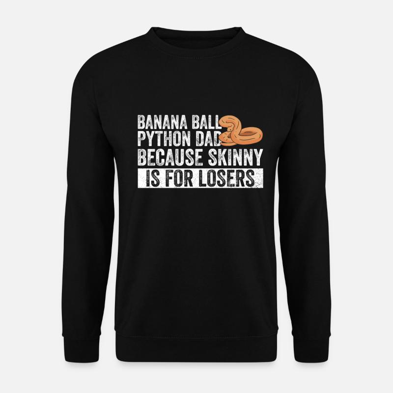 Königspython Bananenkugel Python - Unisex Pullover - Schwarz