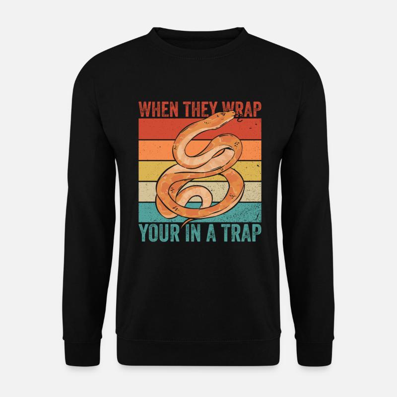 Königspython Banana Ball Python - Unisex Sweatshirt - black