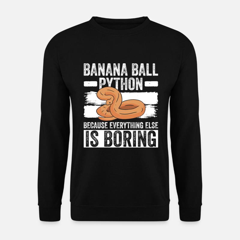 Königspython - Sweat-shirt Unisexe - noir