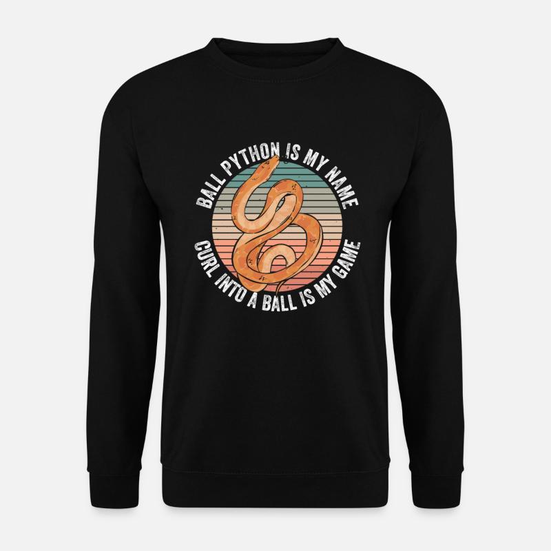 Königspython Bananenkugel Python - Unisex Pullover - Schwarz