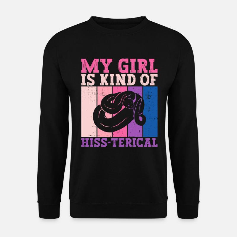 Königspython Schlange Banana Ball Python - Sweat-shirt Unisexe - noir