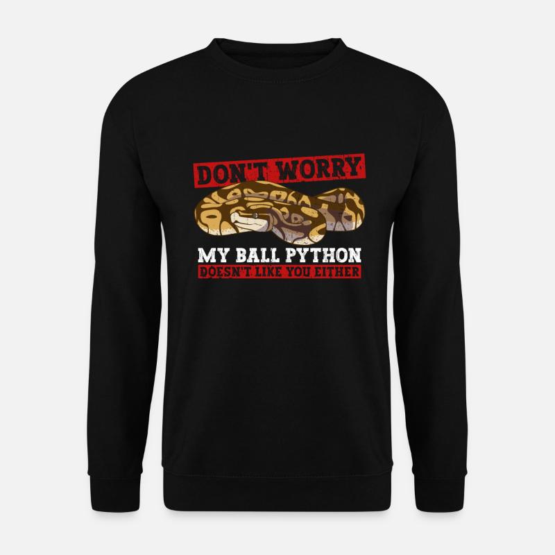 Königspython Banana Ball Python - Unisex Sweatshirt - black