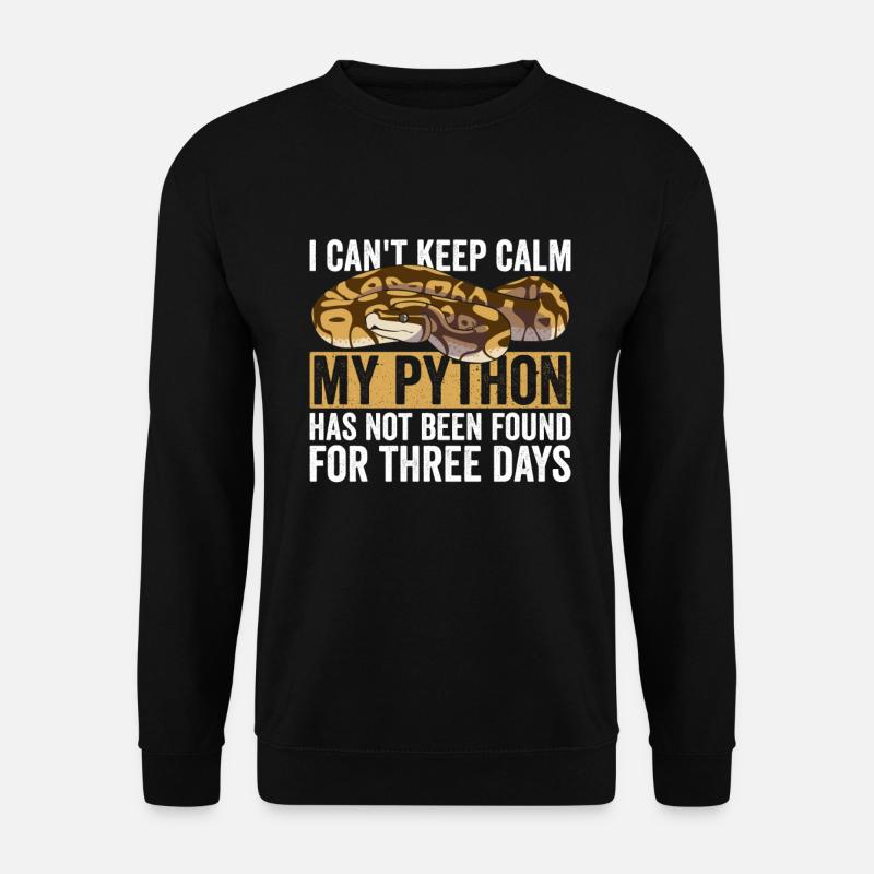 Königspython Bananenkugel Python - Unisex Pullover - Schwarz