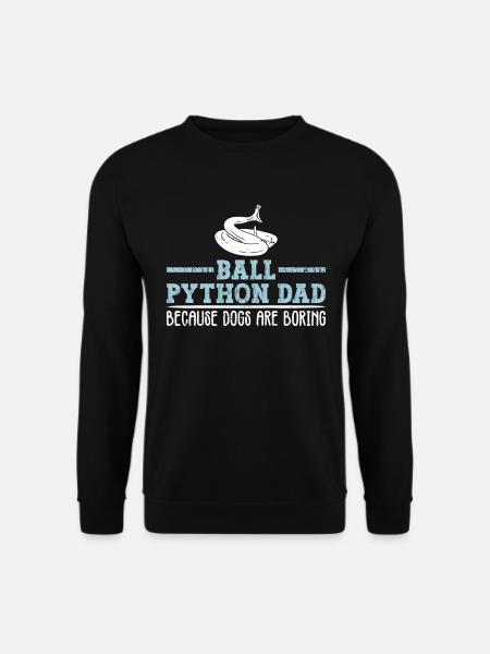 Königspython Papa Königspython Bananenkugel Python - Unisex Pullover - Schwarz