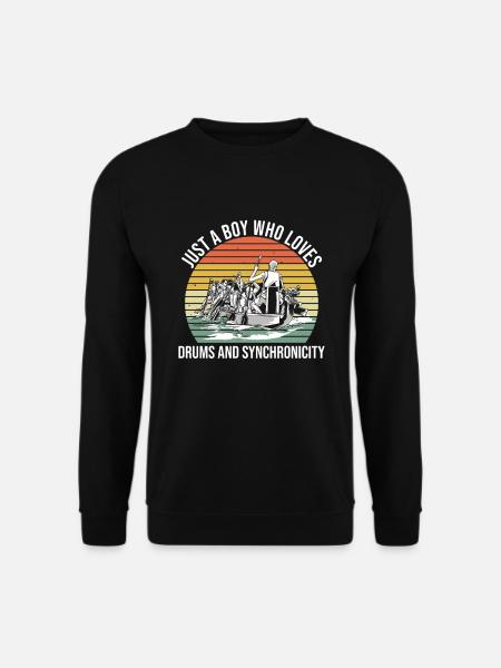 Drachenboot Und Drachenboot Paddler - Unisex Pullover - Schwarz