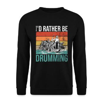 Drachenbootrennen Drachenboot Paddler - Unisex Sweatshirt - black - Front - Alina (178cm) & Michal (187cm)