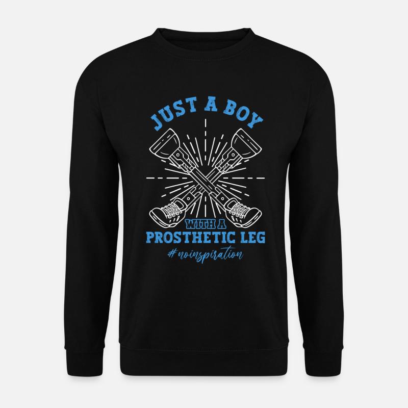 Rollstuhl Prothese Gliedmaßenamputation - Unisex Pullover - Schwarz