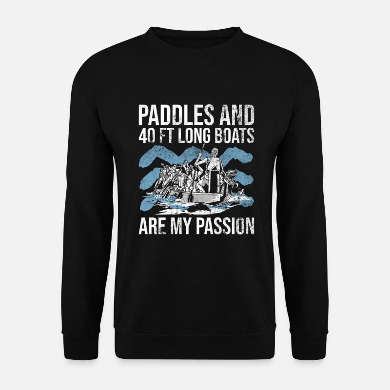 Chinesische Bootsrennen Und Drachenboot - Unisex Sweatshirt - black