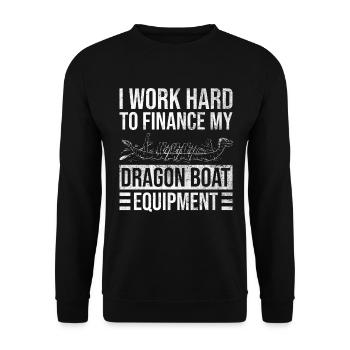 Drachenbootrennen Und Drachenbootpaddeln - Unisex Sweatshirt - black - Front - Alina (178cm) & Michal (187cm)