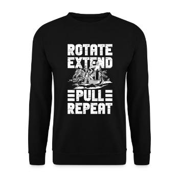 Drachenboot - Sweat-shirt Unisexe - noir - Devant - Alina (178cm) & Michal (187cm)