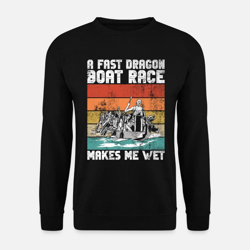 Drachenboot Drachenbootpaddler Paddler - Unisex Pullover - Schwarz