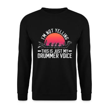 Drachenboot Und Drachenboottrainer - Unisex Sweatshirt - black - Front - Alina (178cm) & Michal (187cm)