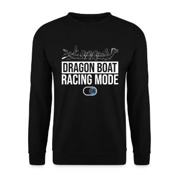 Drachenboot Mode On - Unisex Sweatshirt - black - Front - Alina (178cm) & Michal (187cm)