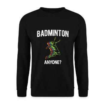 Badminton - Unisex Pullover - Schwarz - Vorne - Alina (178cm) & Michal (187cm)