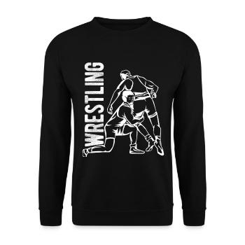 Grappling Martial Arts Wrestling - Unisex Pullover - Schwarz - Vorne - Alina (178cm) & Michal (187cm)