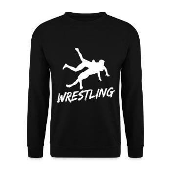 Grappling Martial Arts Wrestling - Unisex Pullover - Schwarz - Vorne - Alina (178cm) & Michal (187cm)