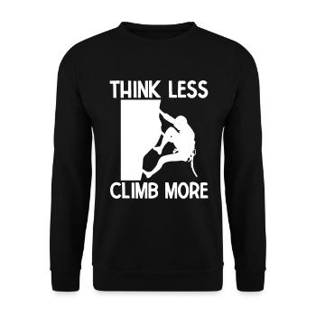 Klettern Bouldern - Unisex Pullover - Schwarz - Vorne - Alina (178cm) & Michal (187cm)