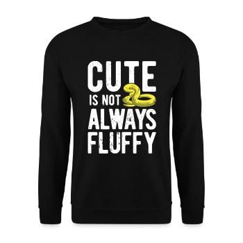 Reptilien Für Fans Von Schlangen - Unisex Pullover - Schwarz - Vorne - Alina (178cm) & Michal (187cm)