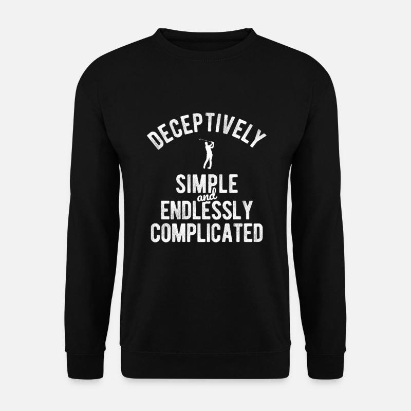 Golfplatz zum Golfen Golf - Unisex Pullover - Schwarz