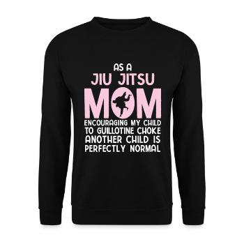 BJJ Jiu Jitsu - Unisex Pullover - Schwarz - Vorne - Alina (178cm) & Michal (187cm)