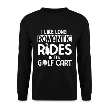 Golfplatz zum Golfen Golf - Unisex Pullover - Schwarz - Vorne - Alina (178cm) & Michal (187cm)