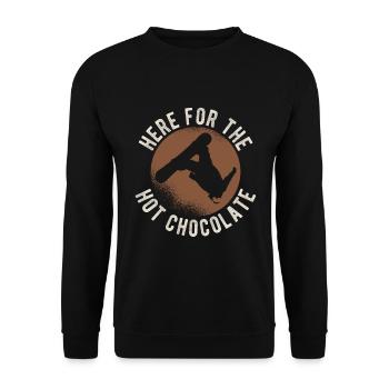 Snowboard Spruch für Snowboarder - Unisex Pullover - Schwarz - Vorne - Alina (178cm) & Michal (187cm)
