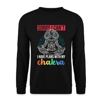Reiki - Unisex Sweatshirt - black - Front - Alina (178cm) & Michal (187cm)