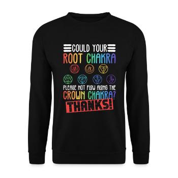 Chakraheilung Reiki - Sweat-shirt Unisexe - noir - Devant - Alina (178cm) & Michal (187cm)