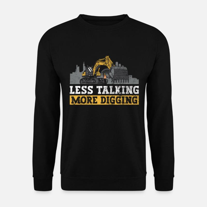 Bagger Schwermaschinenführer Baggerfahrer - Unisex Sweatshirt - black