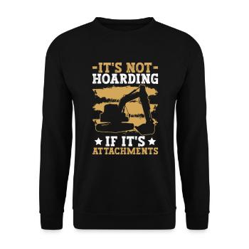 Schwermaschinenbediener Bagger Sandbagger - Sweat-shirt Unisexe - noir - Devant - Alina (178cm) & Michal (187cm)