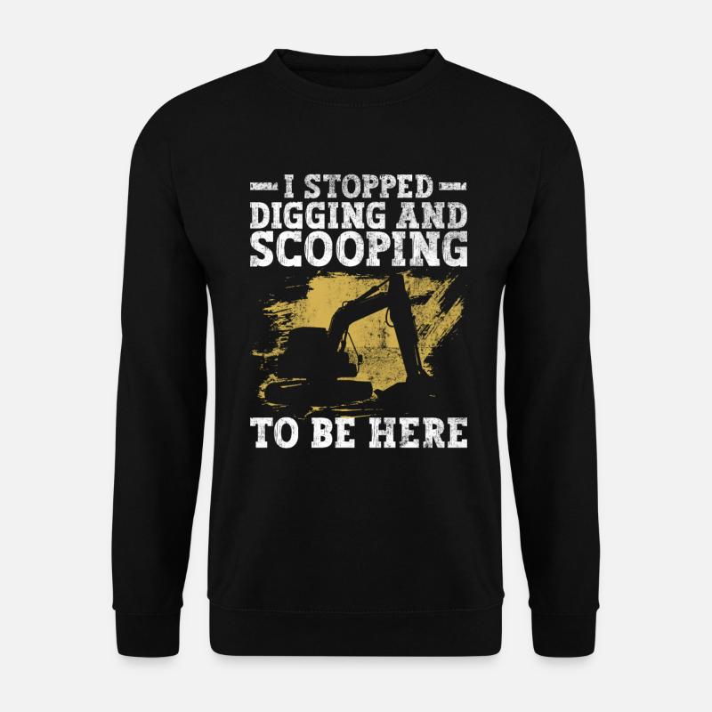 Schwermaschinenbediener Bagger Baggerfahrer - Sweat-shirt Unisexe - noir