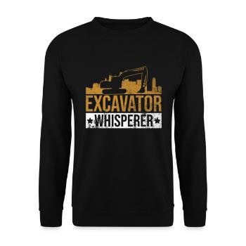 Baggerfahrer Bagger Baggern - Sweat-shirt Unisexe - noir - Devant - Alina (178cm) & Michal (187cm)