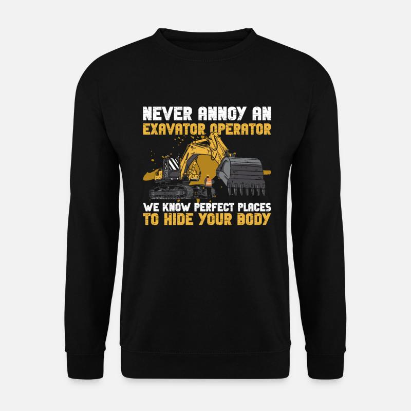 Bagger Baggerführer Baggerfahrer - Unisex Sweatshirt - black