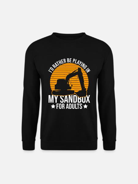 Baggerfahrer Bagger - Unisex Sweatshirt - black