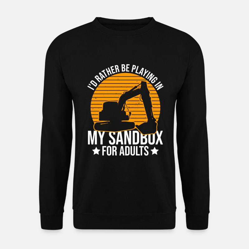 Baggerfahrer Bagger - Sweat-shirt Unisexe - noir