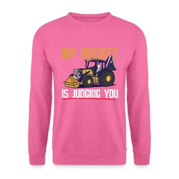 Bagger Baggern Radlader - Sweat-shirt Unisexe - rose - Devant