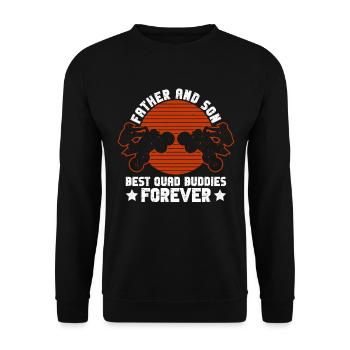Quad Vater Quadfahrer - Sweat-shirt Unisexe - noir - Devant - Alina (178cm) & Michal (187cm)