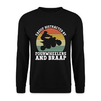 Quad Und Quadfahrer - Sweat-shirt Unisexe - noir - Devant - Alina (178cm) & Michal (187cm)