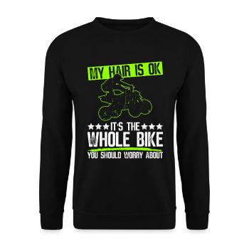 Quad Fahren Quadfahrer - Sweat-shirt Unisexe - noir - Devant - Alina (178cm) & Michal (187cm)