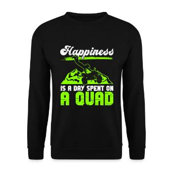 Quadfahren Quad - Sweat-shirt Unisexe - noir - Devant - Alina (178cm) & Michal (187cm)