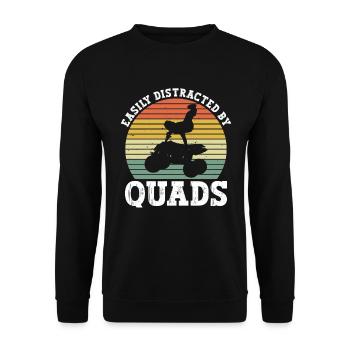 Quad Quadfahren - Sweat-shirt Unisexe - noir - Devant - Alina (178cm) & Michal (187cm)