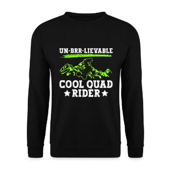 Quadfahrer Quad - Sweat-shirt Unisexe - noir - Devant - Alina (178cm) & Michal (187cm)
