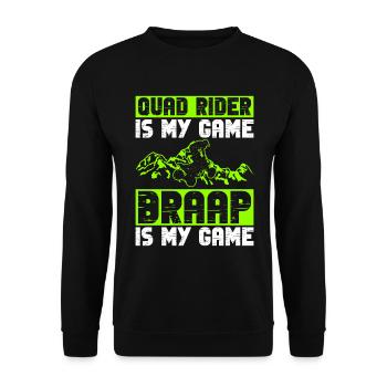 Quadfahrer Quad - Sweat-shirt Unisexe - noir - Devant - Alina (178cm) & Michal (187cm)