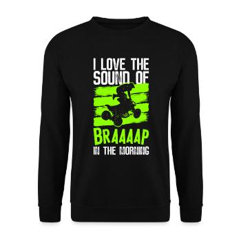 Quad Quadfahrer - Sweat-shirt Unisexe - noir - Devant - Alina (178cm) & Michal (187cm)