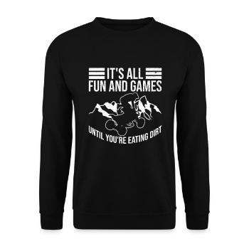 Quadfahrer Quad - Sweat-shirt Unisexe - noir - Devant - Alina (178cm) & Michal (187cm)
