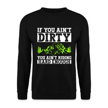 Quad Quadfahrer - Sweat-shirt Unisexe - noir - Devant - Alina (178cm) & Michal (187cm)