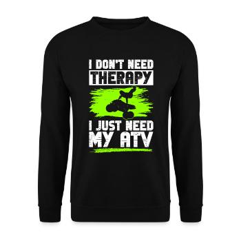 Quad Quadfahrer - Sweat-shirt Unisexe - noir - Devant - Alina (178cm) & Michal (187cm)